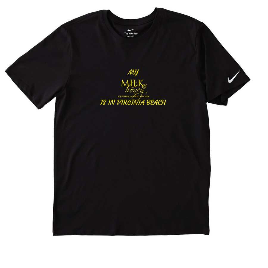 M&H VB, a Black Nike Dri-FIT Jersey Blend Performance Tee