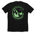 BO$$ B!TCH APPAREL, a Solid Black Blend Premium Unisex Tee (back-view)