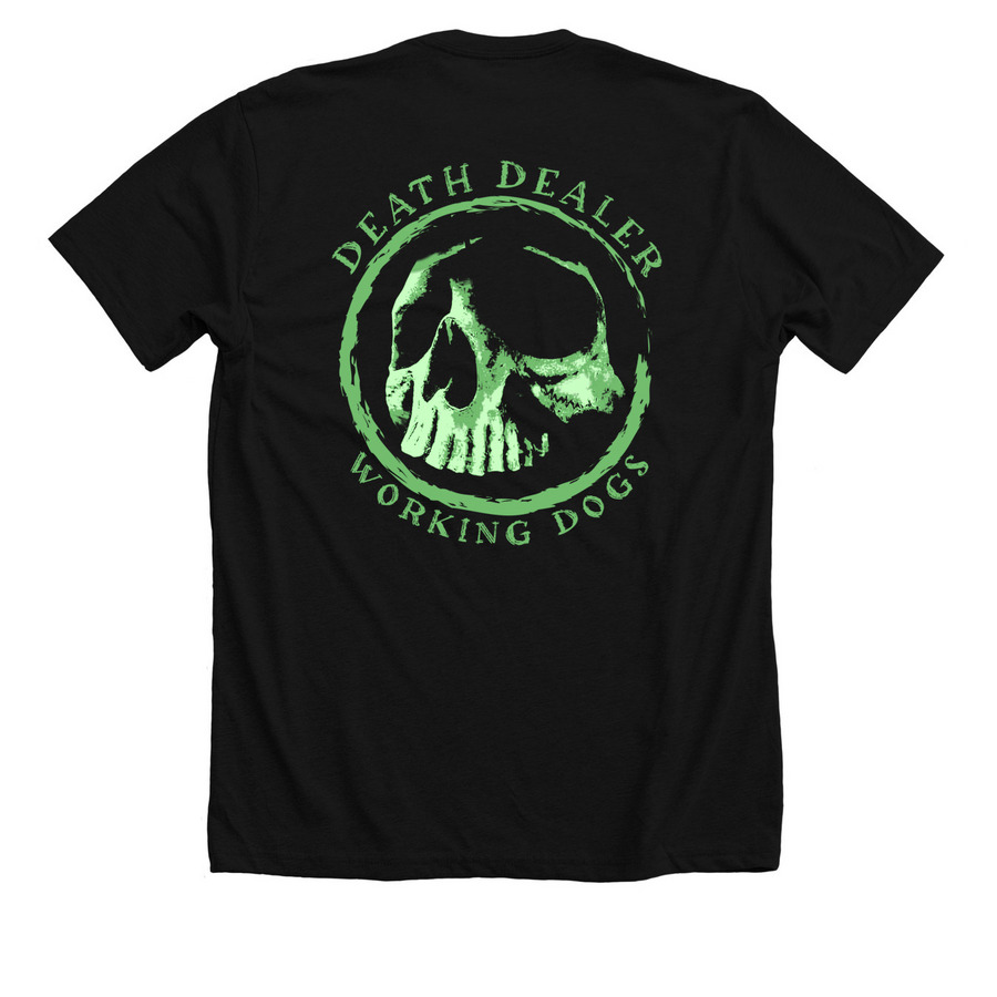 BO$$ B!TCH APPAREL, a Solid Black Blend Premium Unisex Tee (back-view)