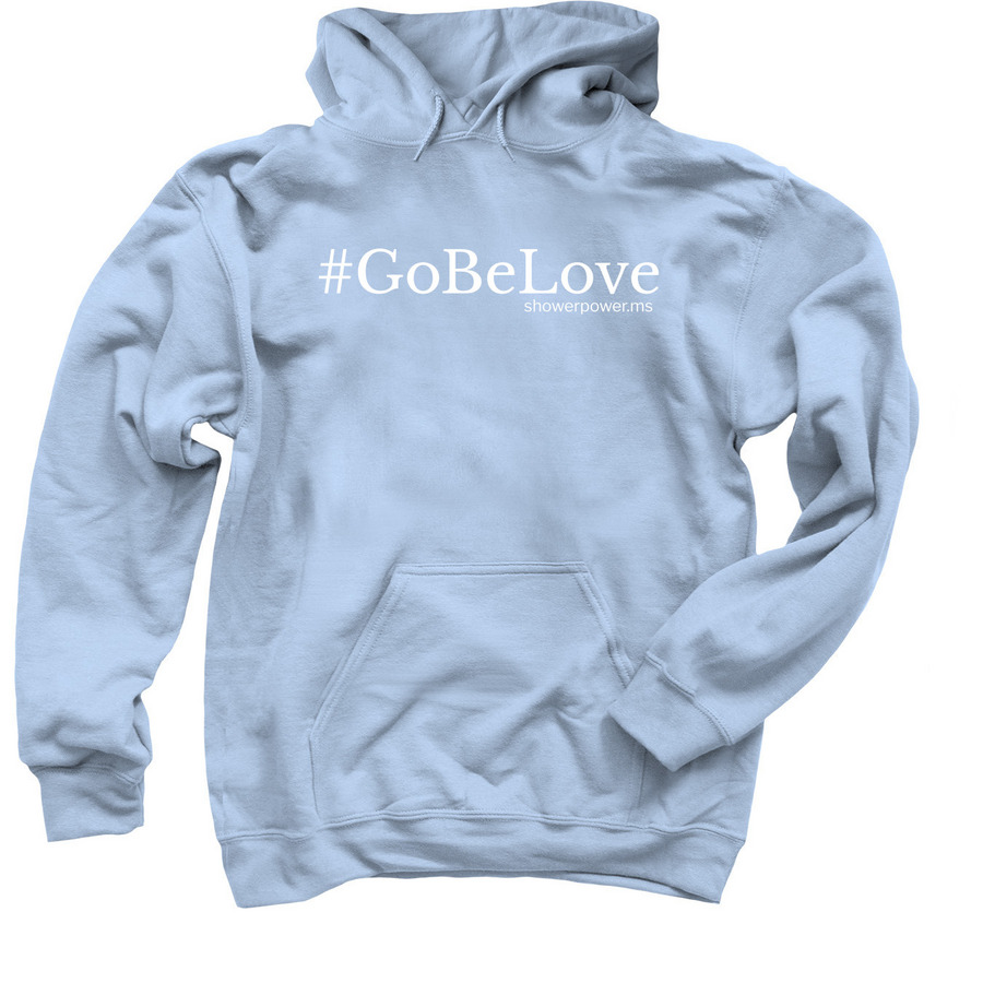 Hoodie, a Light Blue Pullover Hoodie