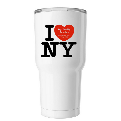 Tumbler Travel Mug, a White Insulated Tumbler