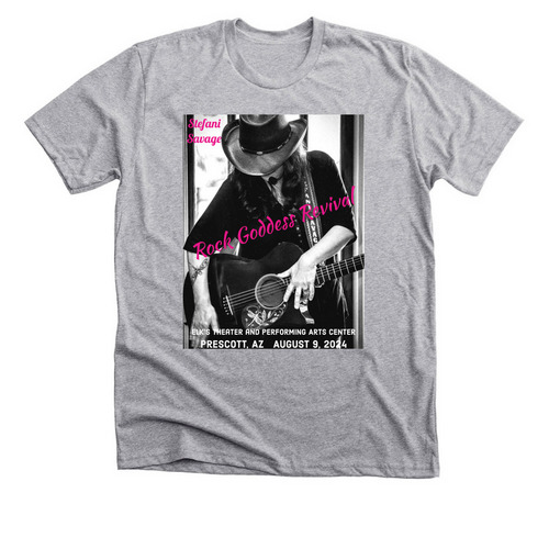 ROCK GODDESS REVIVAL, a Athletic Heather Premium Unisex Tee