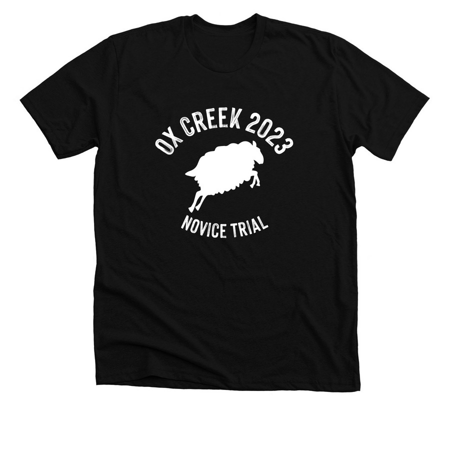 Ox Creek Novice Trial 2023, a Solid Black Blend Premium Unisex Tee