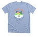 Eat Ugly Veggies, a Heather Baby Blue Premium Unisex Tee