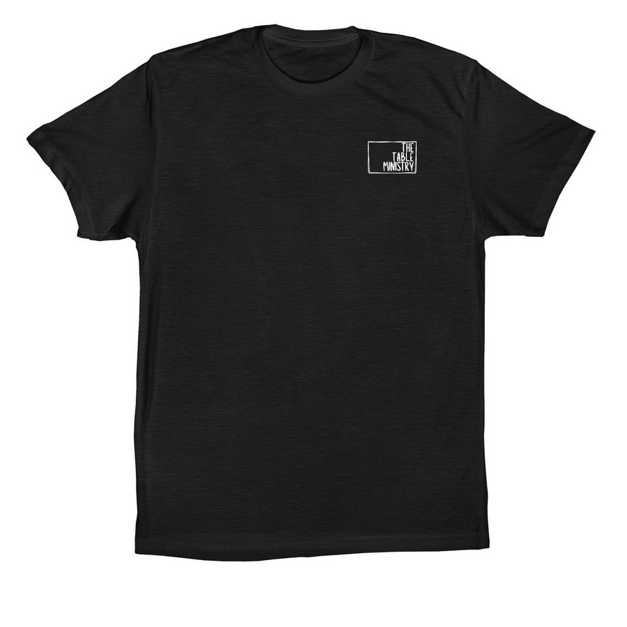 The Table Small Logo, a Vintage Black Premium Cotton Tee