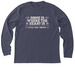 Home Is Where The Heart Is - White, a Heather Midnight Navy Premium Long Sleeve Tee