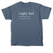 Rugby Dad T-Shirt, a Indigo Blue Classic Unisex Tee