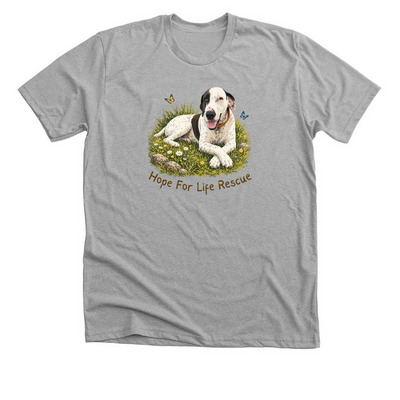 Meet Pearl, a Athletic Heather Premium Unisex Tee