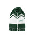 W&M Choir Green and White Scarf, a Forest Green/ White Two-Tone Gameday Scarf