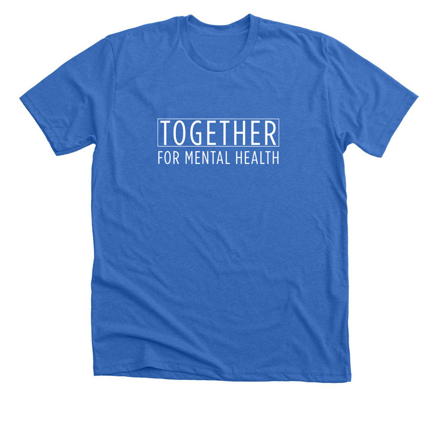 Together for Mental Health | NAMI St. Louis, a Heather True Royal Premium Unisex Tee