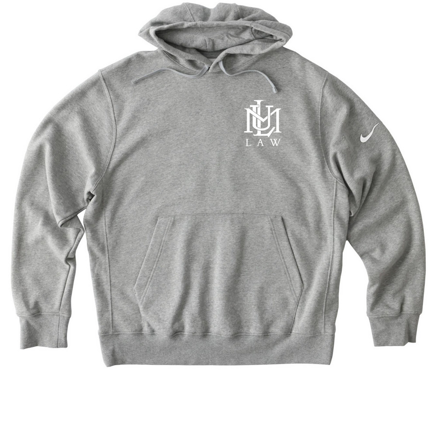 LMU DSOL Nike Fleece, a Dark Grey Heather Nike Club Fleece Pullover Hoodie