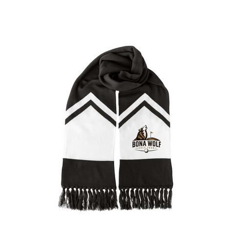 BWGT Official Gameday Scarf, a Black/ White Two-Tone Gameday Scarf