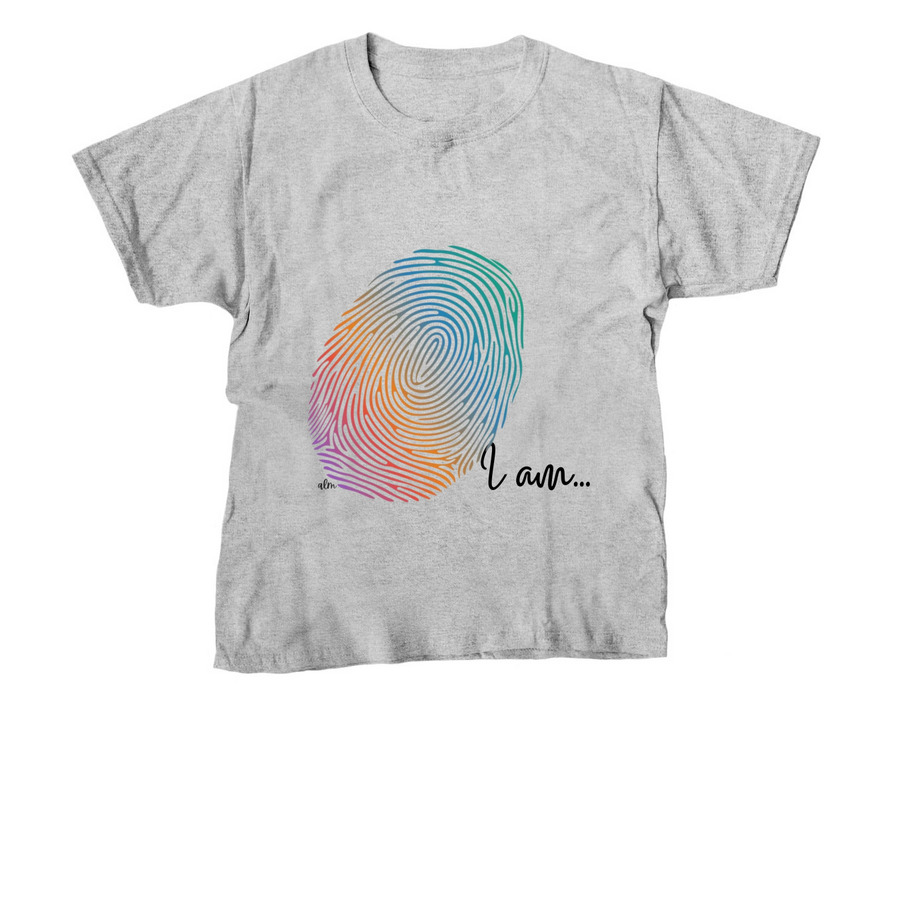 Fingerprint "I am" (SB)&nbsp;, a Sport Grey Youth Unisex Tee