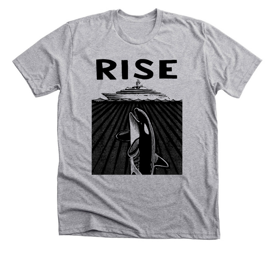RISE, a Athletic Heather Premium Unisex Tee
