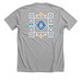 Starry Eye - color, a Athletic Heather Premium Unisex Tee (back-view)