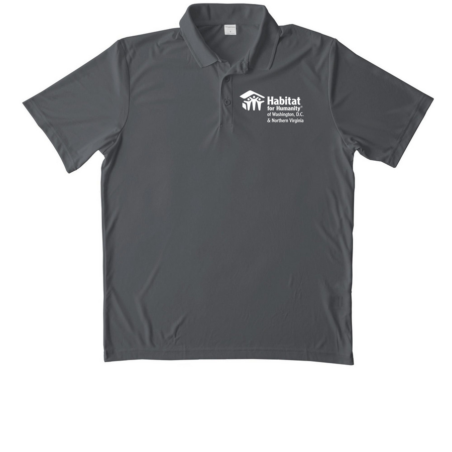 Habitat Polo, a Iron Grey Unisex Performance Polo