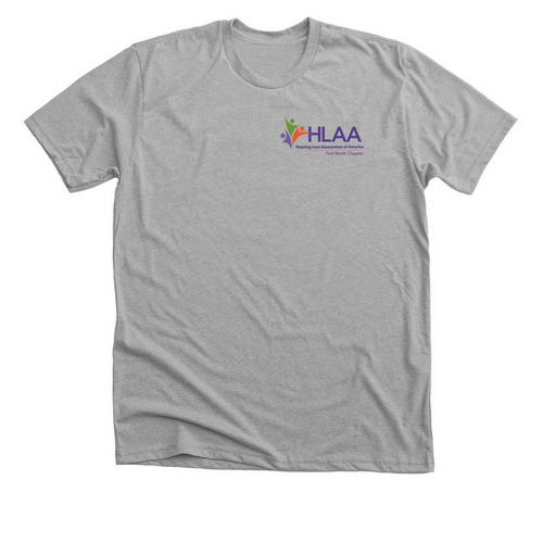 HLAA Fort Worth, a Athletic Heather Premium Unisex Tee