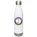 Hydrate for Hope, a White Stainless Steel Water Bottle