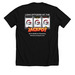 Jackpot, a Solid Black Blend Premium Unisex Tee (back-view)