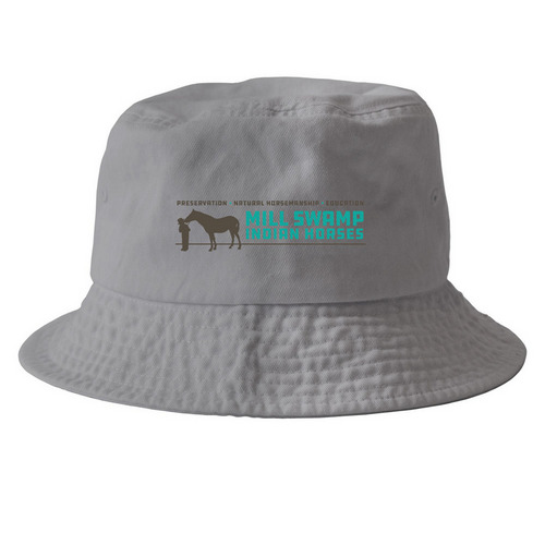 Ball Caps and Bucket Hats, a Grey Printed Bucket Hat