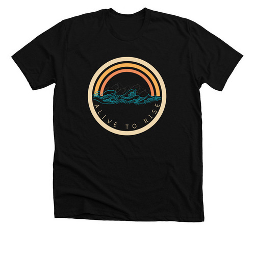 Alive To Rise, a Solid Black Blend Premium Unisex Tee