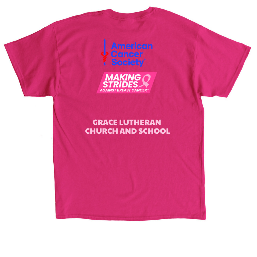 Grace Is The Place That&nbsp; Cares, a Heliconia Classic Unisex Tee (back-view)