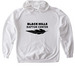 Black Hills Raptor Center - Black Logo, a White Gildan Softstyle Pullover Hoodie