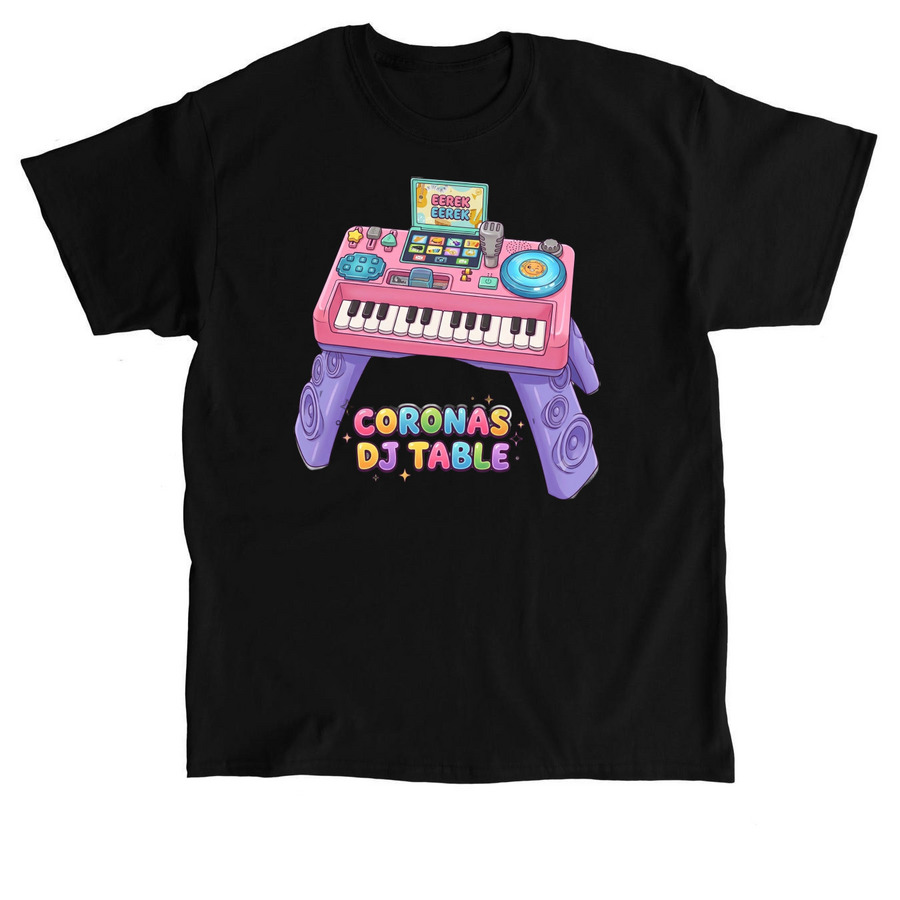 Coronas Dj Table Tee, a Black Classic Unisex Tee