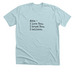 The Prayer - Black Ink, a Heather Ice Blue Premium Unisex Tee
