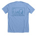 Dusty Jo State House, a Heather Carolina Blue Premium Unisex Tee (back-view)