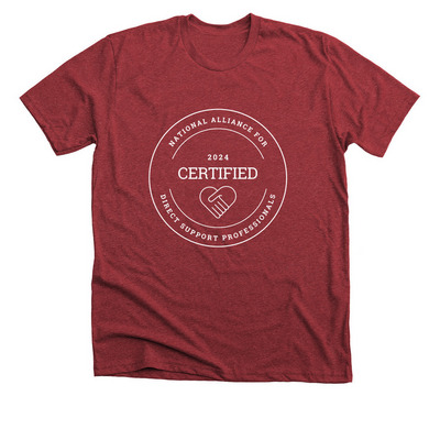 NADSP Certified T-Shirt, a Heather Canvas Red Premium Unisex Tee