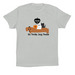 No Tricks, Only Treats, a Silver Premium Cotton Tee