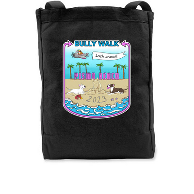 2023 Bully Walk Tote, a Black Recycled Cotton Tote Bag