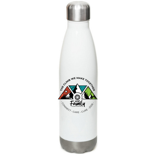 Conference Water Bottle, a White Stainless Steel Water Bottle