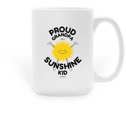 Proud Grandpa Mug, a White Large Coffee Mug
