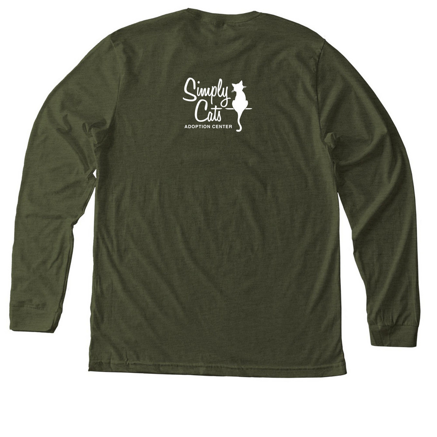 Spooky Crash, a Heather Military Green Premium Long Sleeve Tee (back-view)