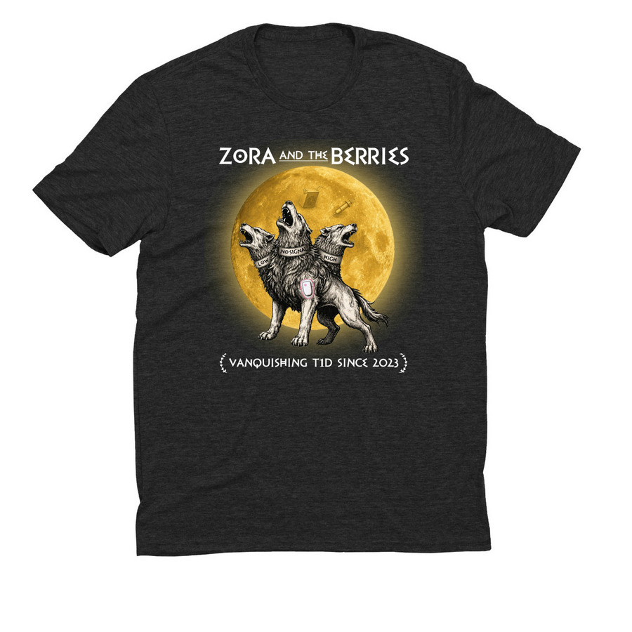 Zora & the Berries, a Space Black Allmade Eco Triblend Unisex Tee