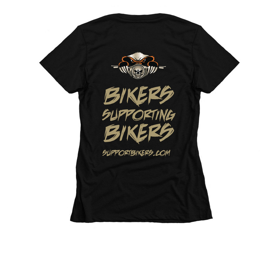 Left My Broom - Oct 2024 Design, a Black Women's Slim Fit Tee (back-view)