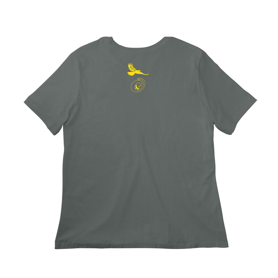 Carpe Sunshine Ladies T-shirt, a Blue Storm Women?s Relaxed Cotton Tee (back-view)