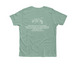 Light Sycamore Leaves, a Heather Dusty Blue Premium Youth Tee (back-view)