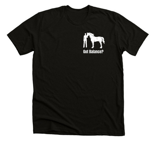 Got Balance?, a Solid Black Blend Premium Unisex Tee