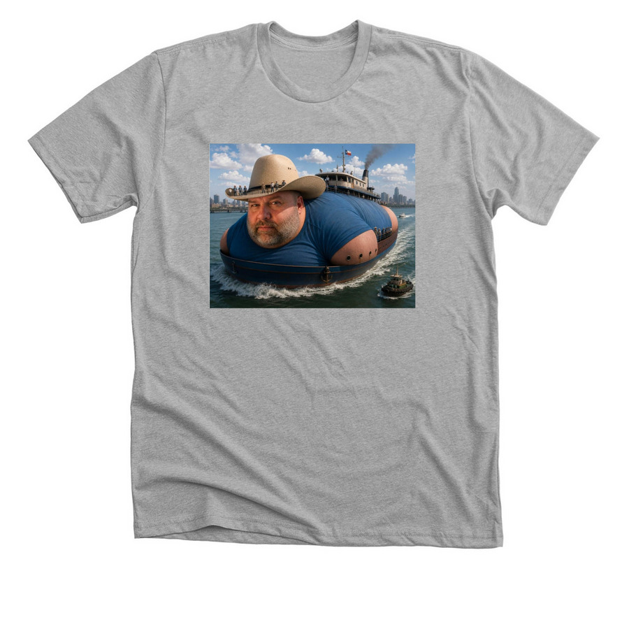 The B.O.A.T, a Athletic Heather Premium Unisex Tee