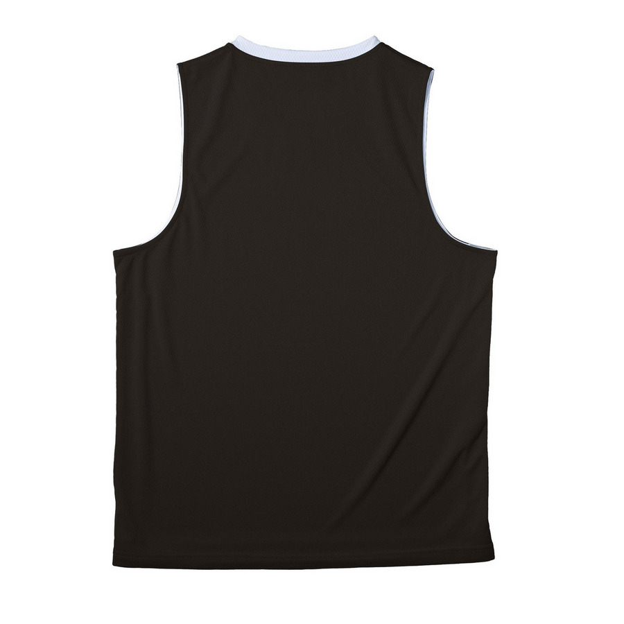 Performance wear, a Black/ White Reversible Basketball Jersey (back-view)