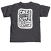 One Shot to Live - Youth & Adult, a Graphite Comfort Colors Unisex Tee (back-view)
