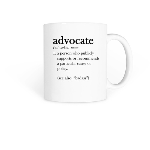 Badass, a White Coffee Mug