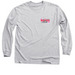 Small front, large back logo, a Sport Grey Classic Long Sleeve Tee