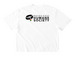 here for the gays & strays - light, a White Comfort Colors Boxy Tee (back-view)