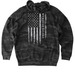 Proud Veteran - 2025 Apparel Collection, a Black Camo Heavyweight Camo Pullover Hoodie (back-view)