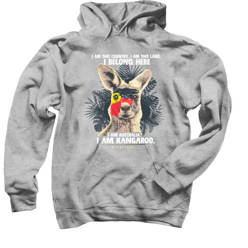 Wild2Free Aboriginal Flag&nbsp;, a Sport Grey Pullover Hoodie