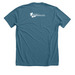 Where Flowers Bloom T-Shirt, a Heather Deep Teal Premium Unisex Tee (back-view)